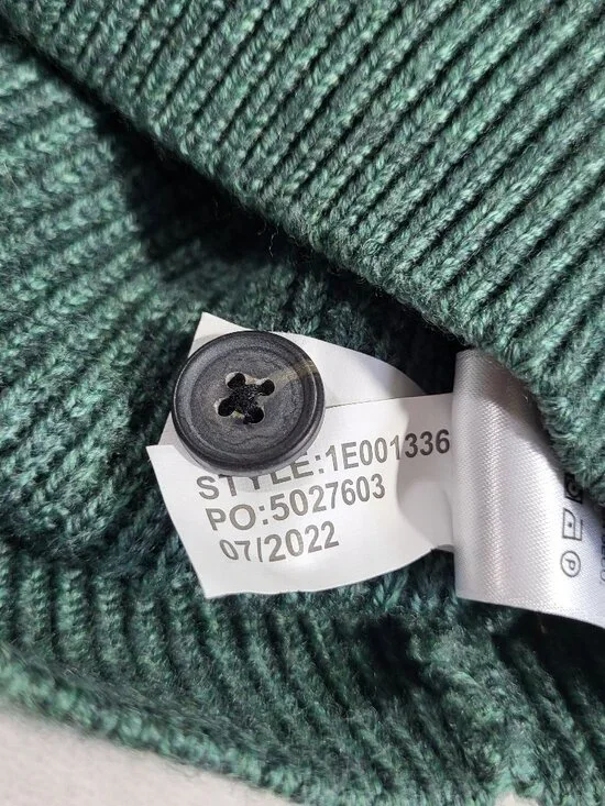 Vineyard Vines Mens Oysterman Button Mock Merino Wool Sweater - Large - Picture 7 of 9